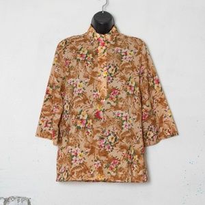 Vintage Elles Belles Flowered Blouse